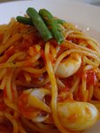 The pasta has just well cooked, tender texture

