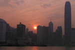 Sunset at Wanchai Waterfront