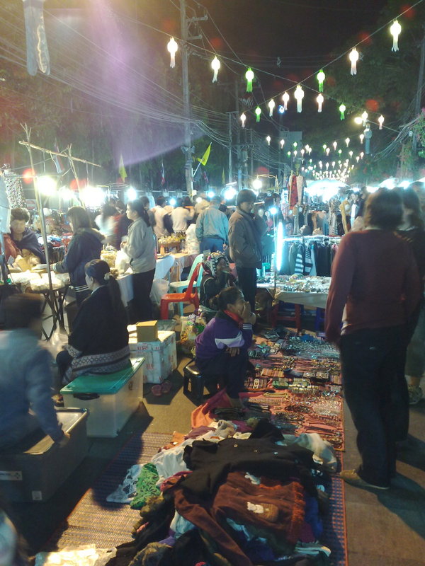 A scene at Night bazzar at Chiang Rai