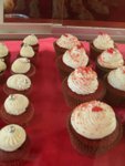 the lovely red velvet cup cakes in the cafe.  March 11th